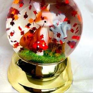 Fox globe candle holder